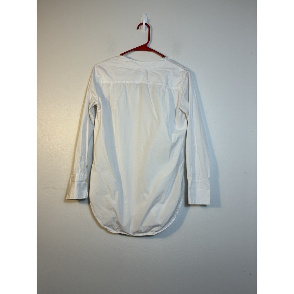 Everlane Popover Top Sz Small Oversized 100% Cotton White Office Casual - Picture 4 of 7